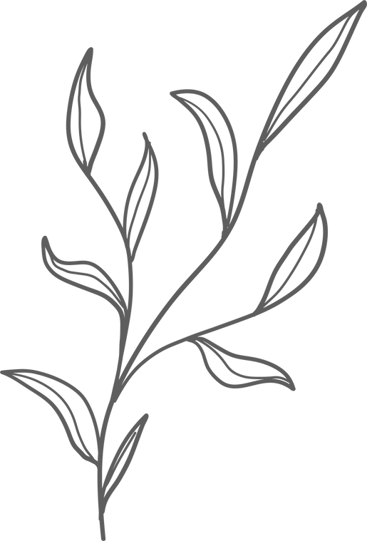 Plant Line Doodle Cutout